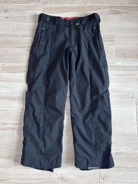 Men’s Bonfire Snowboard Pants ISL Series C10 Waterproof Ski Black Size Large
